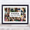 Photo Collage 90th Birthday Personalised Gift For Nanna 22-Photo Print Or Canvas