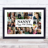 Photo Collage 90th Birthday Personalised Gift For Nanny 22-Photo Print Or Canvas Photo Collage 90th Birthday Personalised Gift For Nanny 22-Photo Print Or Canvas