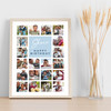 Photo Collage Kids Boys Birthday 20-Photo Personalised Gift Blue Print Or Canvas