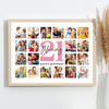 Photo Collage 21st Birthday Personalised Gift For Mummy 20-Photo Print Or Canvas