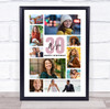 Photo Collage 30th Birthday Personalised Gift For Wife 10-Photo Print Or Canvas