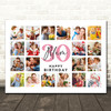 Photo Collage 30th Birthday Personalised Gift For Mum 20-Photo Print Or Canvas