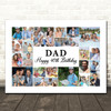 Photo Collage 40th Birthday Personalised Gift For Dad 22-Photo Print Or Canvas Photo Collage 40th Birthday Personalised Gift For Dad 22-Photo Print Or Canvas