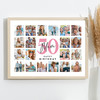 Photo Collage 50th Birthday Personalised Gift For Mum 20-Photo Print Or Canvas