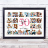 Photo Collage 50th Birthday Personalised Gift For Nan 20-Photo Print Or Canvas