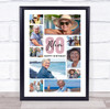 Photo Collage 80th Birthday Personalised Gift For Mum 10-Photo Print Or Canvas