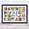 Photo Collage 21st Birthday Personalised Gift For Dad 20-Photo Print Or Canvas