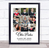 Photo Collage Graduation Personalised Gift For Student 9-Photo Print Or Canvas