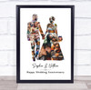 Photo Collage Wedding Anniversary Personalised Gift Photo Print Or Canvas