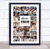 Photo Collage Stag Do Personalised Gift 10-Photo Print Or Canvas