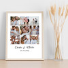Photo Collage Wedding Personalised Gift 9-Photo Print Or Canvas