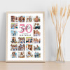 Photo Collage 50th Birthday Gift For Sister 20-Photo Portrait Print Or Canvas