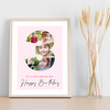 Photo Collage 5-Photo 3rd Birthday Custom Gift For Girls Pink Print Or Canvas