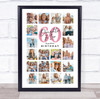Photo Collage 60th Birthday Gift For Daughter-In-Law 20-Photo Print Or Canvas