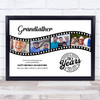 Photo Collage 80th Birthday Gift For Grandfather 4-Photo Film Print Or Canvas