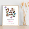 Photo Collage 10-Photo 14th Birthday Gift For Girls Butterfly Print Or Canvas