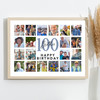 Photo Collage 100th Birthday Custom Gift For Brother 20-Photo Print Or Canvas