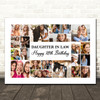 Photo Collage 18th Birthday Gift For Daughter-In-Law 22-Photo Print Or Canvas
