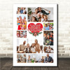 Photo Collage Christmas Custom Gift For Anyone 10-Photo White Print Or Canvas