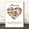 Photo Collage Gift For Mummy Mother's Day 17-Photo Gold Dots Print Or Canvas