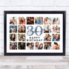 Photo Collage 30th Birthday Custom Gift For Husband 20-Photo Print Or Canvas