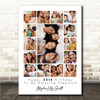 Photo Collage 30th Birthday Custom Gift For Stepmum 15-Photo Print Or Canvas