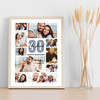 Photo Collage 30th Birthday Custom Gift For Husband 10-Photo Print Or Canvas