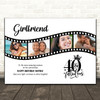 Photo Collage 40th Birthday Gift For Girlfriend 4-Photo Film Print Or Canvas