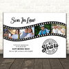 Photo Collage 40th Birthday Gift For Son-In-Law 4-Photo Film Print Or Canvas