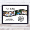 Photo Collage 40th Birthday Gift For Son-In-Law 4-Photo Film Print Or Canvas