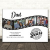 Photo Collage 60th Birthday Gift For Dad 4-Photo Camera Film Print Or Canvas