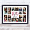 Photo Collage 100th Birthday Gift For Sister-In-Law 20-Photo Print Or Canvas
