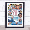 Photo Collage 70th Birthday Custom Gift For Grandma 10-Photo Print Or Canvas