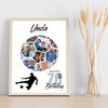 Photo Collage 70th Birthday Gift For Uncle 14-Photo Football Print Or Canvas