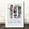 Photo Collage 10-Photo 10th Birthday Gift For Kids Boys Blue Print Or Canvas