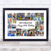Photo Collage 80th Birthday Custom Gift For Husband 22-Photo Print Or Canvas