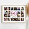 Photo Collage 90th Birthday Custom Gift For Grandma 20-Photo Print Or Canvas