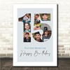Photo Collage 9-Photo 15th Birthday Gift For Teens Boys Blue Print Or Canvas