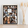 Photo Collage Birthday Custom Gift For Anyone 12-Photo Black Print Or Canvas