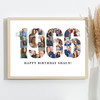 Photo Collage White 24-Photo Birthday Gift For Him Year 1966 Print Or Canvas