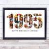 Photo Collage White Birthday Gift For Her 22-Photo Year 1995 Print Or Canvas