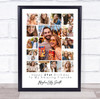Photo Collage 21st Birthday Custom Gift For Fiancée 15-Photo Print Or Canvas