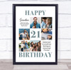Photo Collage 21st Birthday Custom Gift For Grandson 6-Photo Print Or Canvas Photo Collage 21st Birthday Custom Gift For Grandson 6-Photo Print Or Canvas
