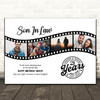 Photo Collage 21st Birthday Gift For Son-In-Law 4-Photo Film Print Or Canvas