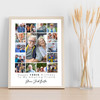 Photo Collage 100th Birthday Custom Gift For Friend 15-Photo Print Or Canvas