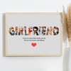 Photo Collage Grey 10-Photo Gift For Girlfriend Any Occasion Print Or Canvas