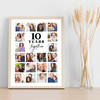 Photo Collage Wedding Anniversary Custom Gift 20-Photo White Print Or Canvas