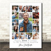 Photo Collage 30th Birthday Custom Gift For Nephew 15-Photo Print Or Canvas