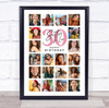 Photo Collage 30th Birthday Gift For Sister-In-Law 20-Photo Print Or Canvas