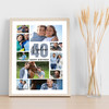 Photo Collage 40th Birthday Custom Gift For Nephew 10-Photo Print Or Canvas